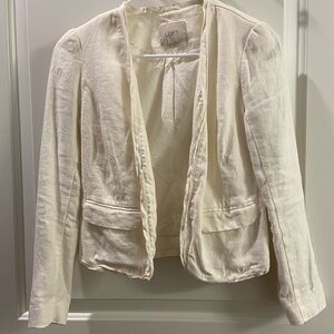 LOFT Women's Cream Jacket